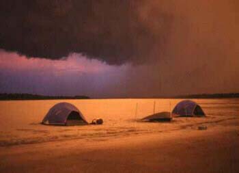 Storm on the sandbar